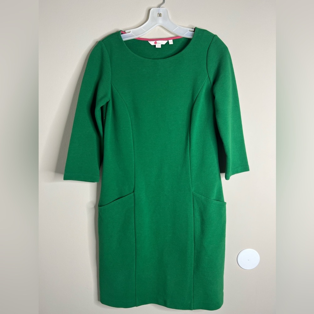 Boden 4R Green Jasmine Ottoman Dress